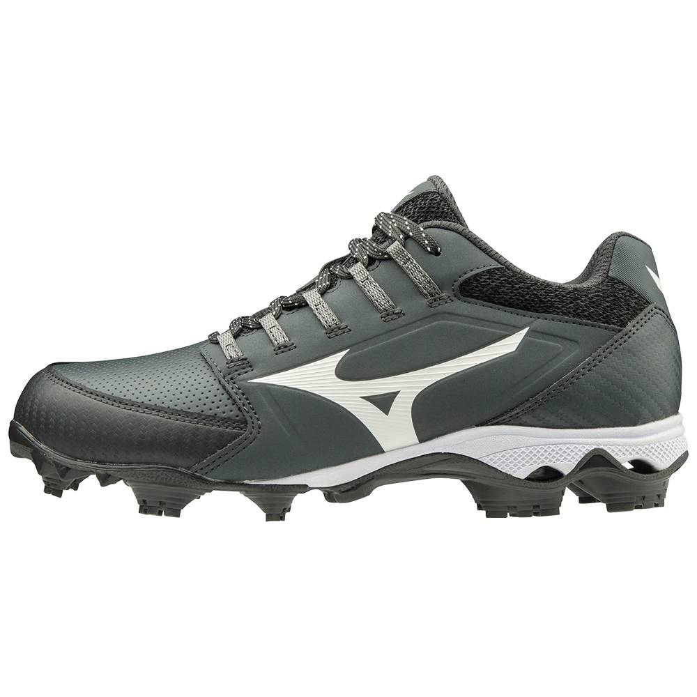 Tenis Softball Mizuno 9-Spike Advanced Finch Elite 4 TPU Molded - Mulher - Cinzentas/Branco - JTHDW3